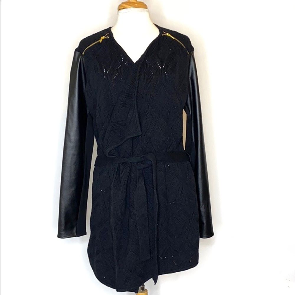 Bebe Belted Cardigan Sweater Size M